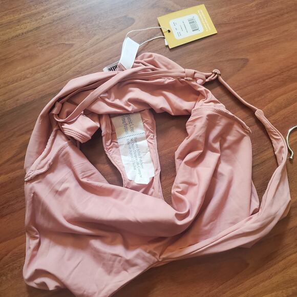 Andie Swim x Claire The Straddie One Piece in Lily Pink Women's Size Large NWT - Picture 8 of 10